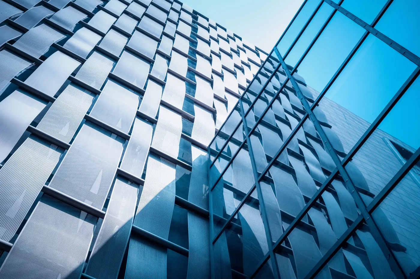 Détail architectural d’une façade contemporaine